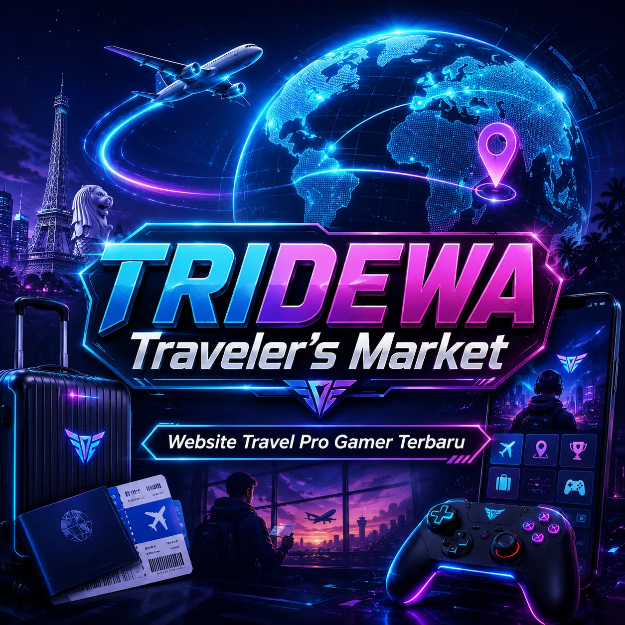 TRIDEWA Traveler's Market Website Travel Pro Gamer